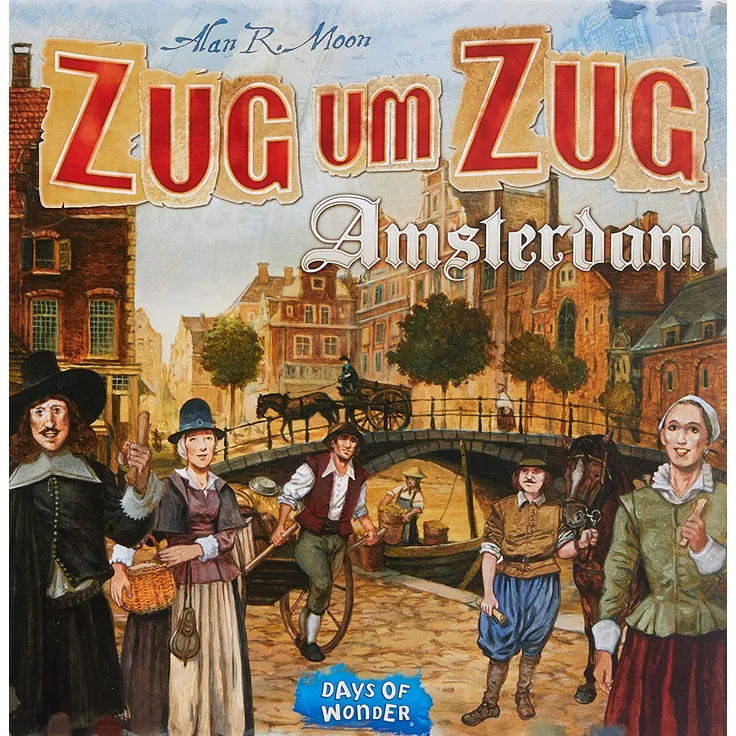 Asmodee Days of Wonder DOWD0021 Zug um Zug: Amsterdam, Familien-Spiel, Deutsch