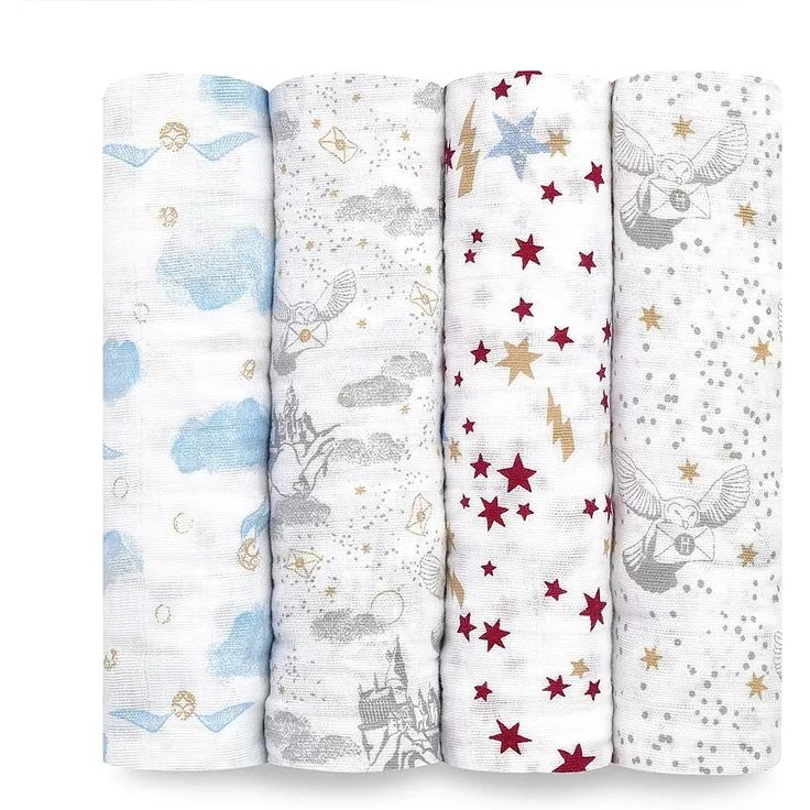 aden+anais Harry Potter iconic collection Swaddles Wickeltücher 4er Pack