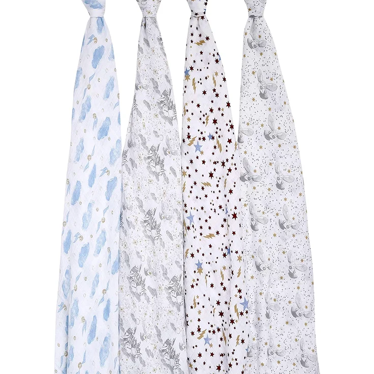 aden+anais Harry Potter iconic collection Swaddles Wickeltücher 4er Pack – Bild 2