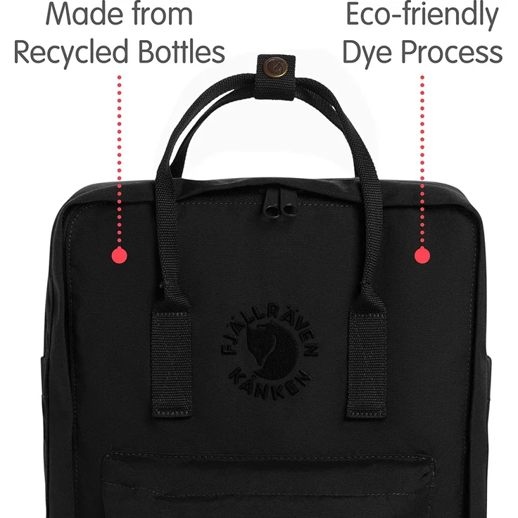 Fjällräven Re-Kanken black - Größe 16 Liter – Bild 3