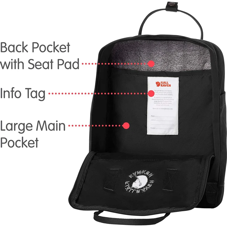 Fjällräven Re-Kanken black - Größe 16 Liter – Bild 6