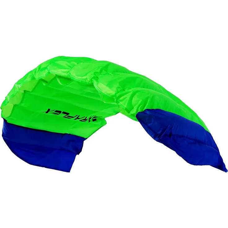 Wolkenstürmer® Paraflex Basic 2-Leiner Lenkmatte 1. 2 grün - Kite Drachen mit Flugschlaufen – Zweileiner Lenkdrachen - Flugdrachen für Anfänger & Kinder ab 6 Jahren