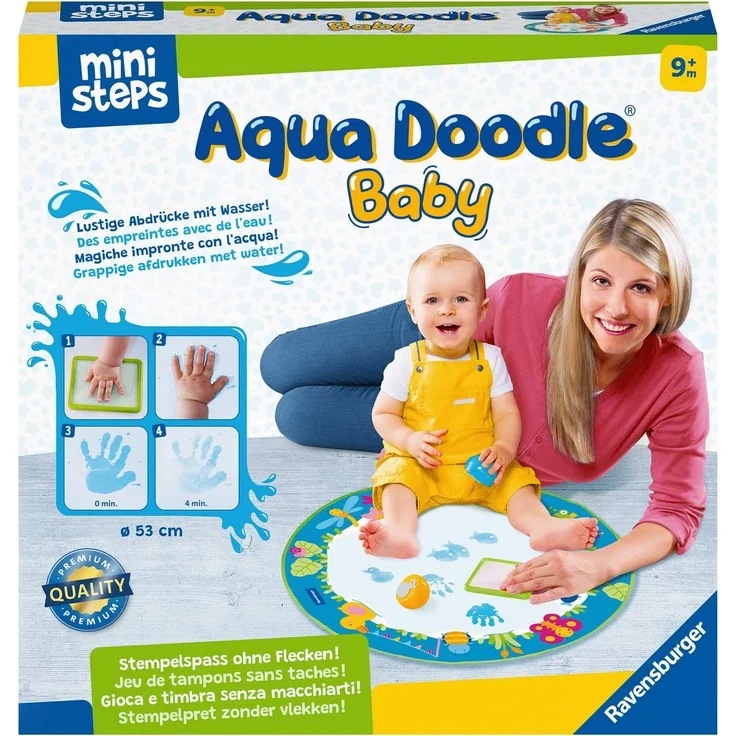 Ravensburger ministeps 4181 Aqua Doodle Baby, runde magische Malmatte zum Malen mit Wasser, Spielzeug ab 9 Monate - Preisvergleich – Bild 1