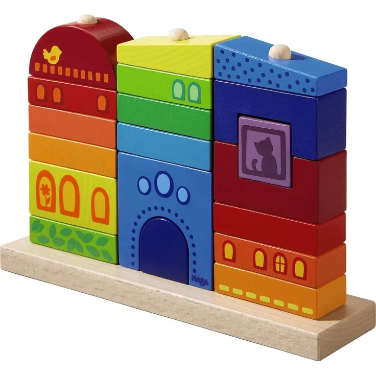 HABA 2187 - Steckspiel Regenbogenhaus