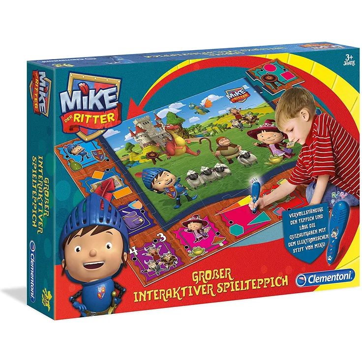 Clementoni 69361.0 - Großer interaktiver Spielteppich Mike der Ritter