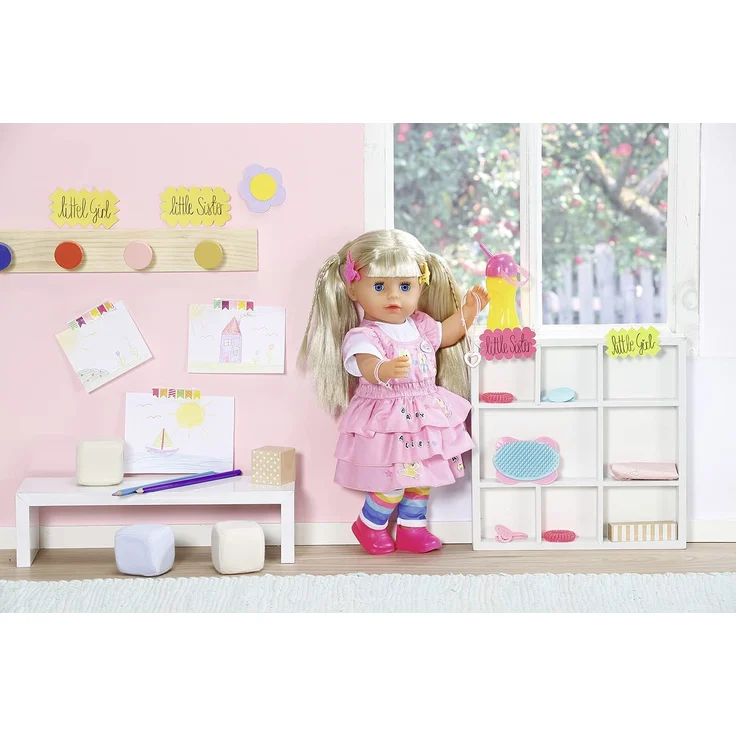 Zapf Creation BABY born 'Kindergarten Little Sister 36 cm', ab 3 Jahren, 7 Funktionen, benötigt keine Batterien – Bild 4