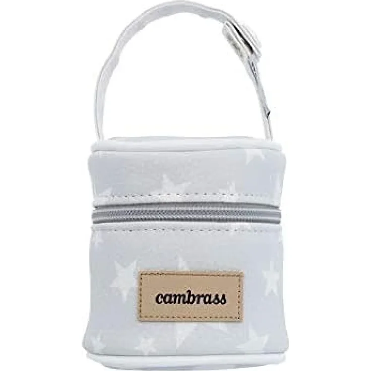 Cambrass 39473 Schnullertasche, 8.5 x 8.5 x 11 cm, Etoile grau