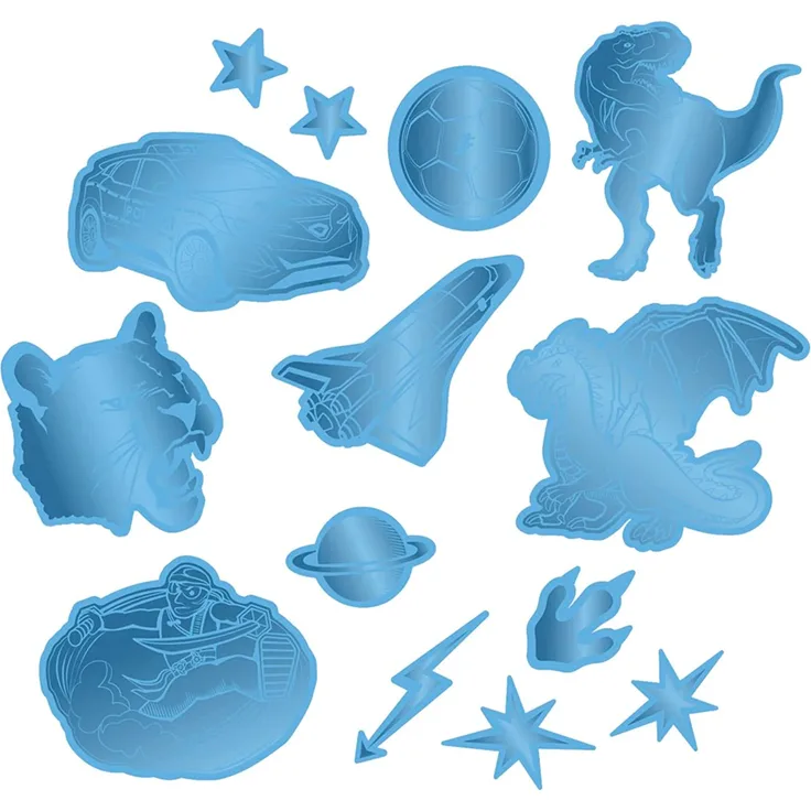 Step by Step Reflektierendes Sticker-Set "Blau"