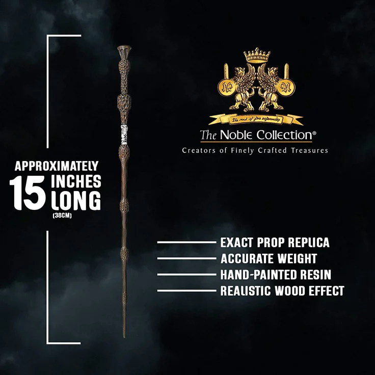 The Noble Collection Professor Dumbledore Wand in Ollivanders Box 15. 7 inch (40cm) Professor Dumbledore Wand With Replica Ollivanders Wand Box - Harry Potter Film Set Movie Props Wands Movie Props Wands - Preisvergleich – Bild 4