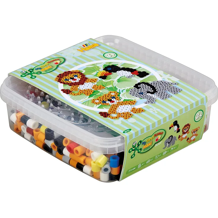 Bügelperlen maxi Box Dschungeltiere 600er