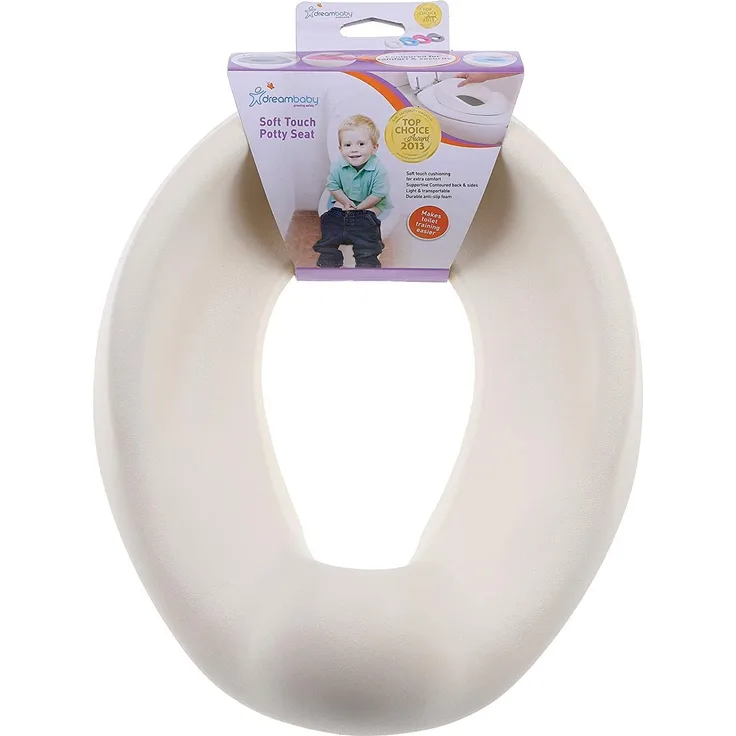Dreambaby F677 Kinder-Toilettensitz Kindertoilette WC-Sitz für Kinder Klositz, extraweich, weiß
