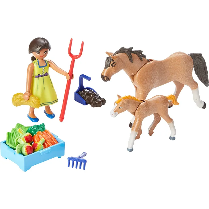 PLAYMOBIL 70122 - Spirit - Riding Free - Pru mit Pferd und Fohlen