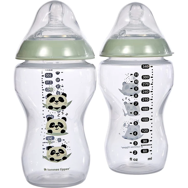 Tommee Tippee Closer to Nature 2 Stück 340 ml, Hellgrün – Bild 1