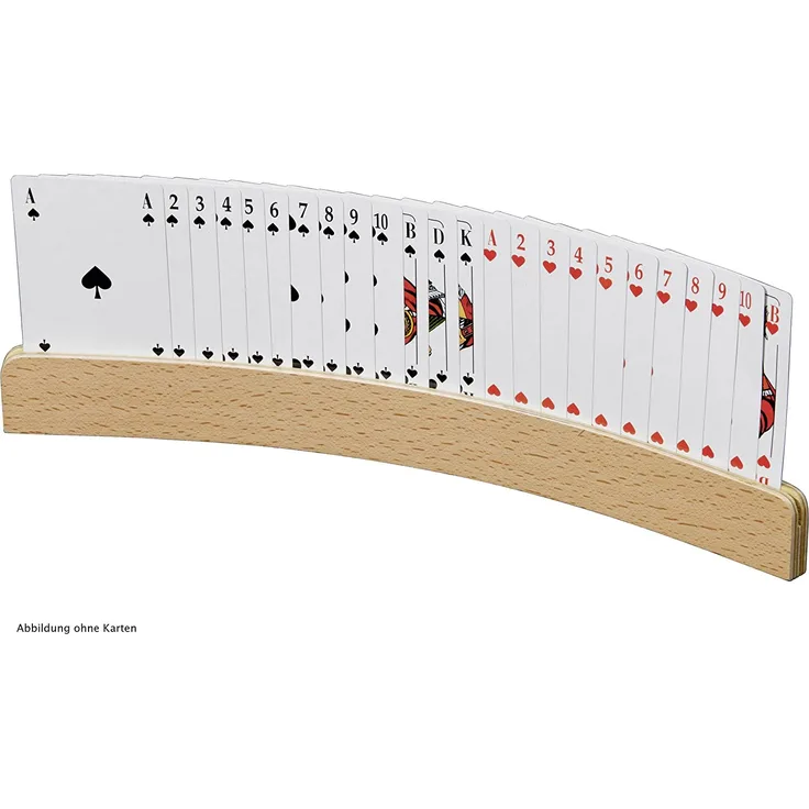 Philos 6693 - Spielkartenhalter, aus Holz