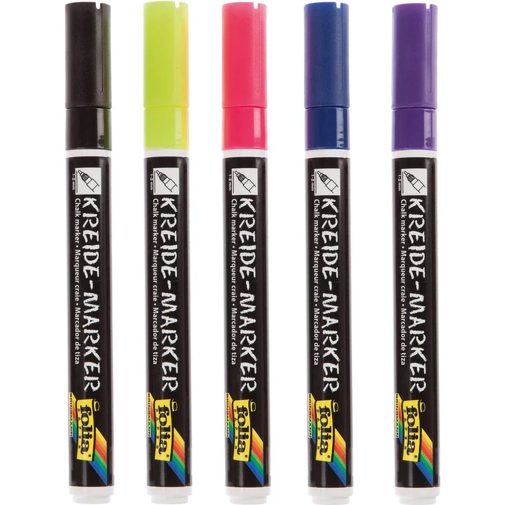 folia - Kreidemarker Neon Lights 5er-Set – Bild 2