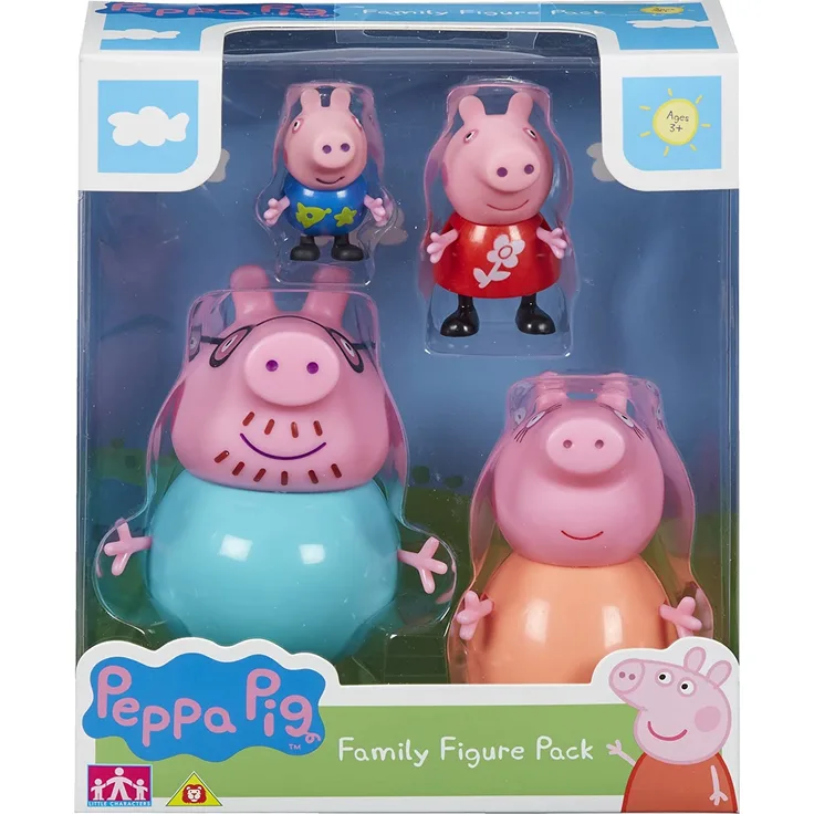 Peppa Set of Figures 4 Pack, 06666, Multicolour - Preisvergleich