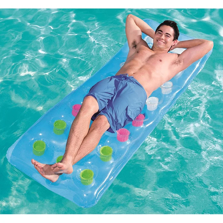 Bestway 43040 - Luftmatratze 188x71cm 'Fashion' (EU-Version) - 1x Luftmatratze, zufällige Farbauswahl – Bild 20