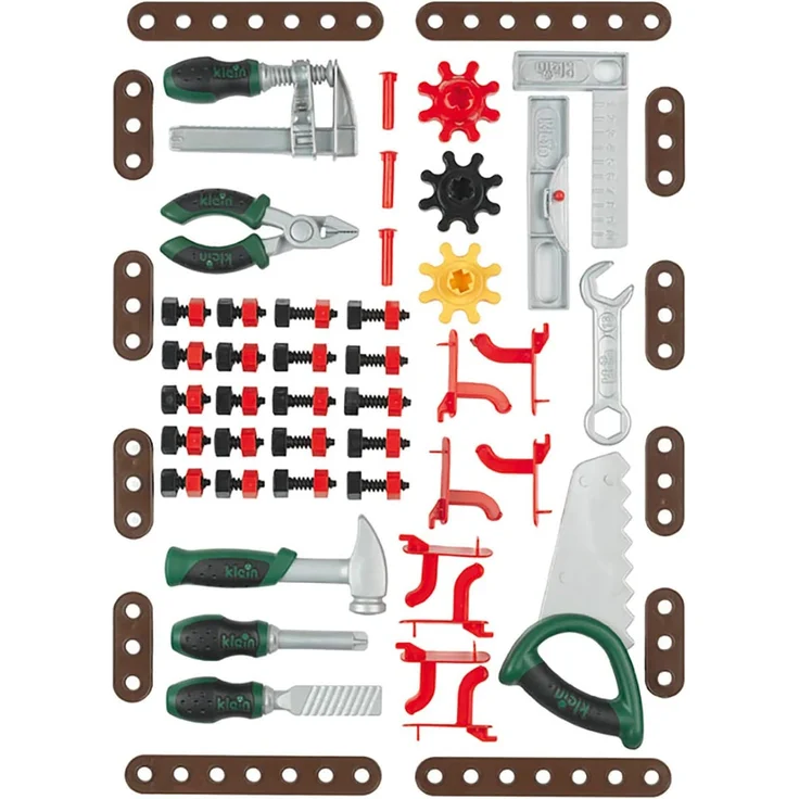 Theo Klein 8320 Bosch Workshop I 79-teilig|Arbeitsplatte mit Lernfunktion I Maße: 50 cm 37 cm 102 cm I Spielzeug für Kinder ab 3 Jahren – Bild 4