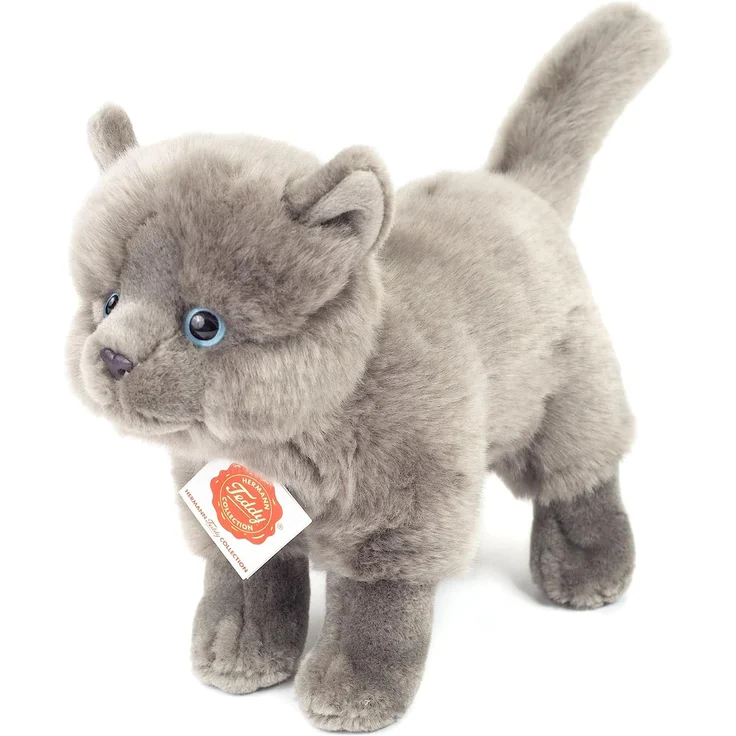 Teddy Hermann Kartäuser Katze stehend 20 cm – Bild 1
