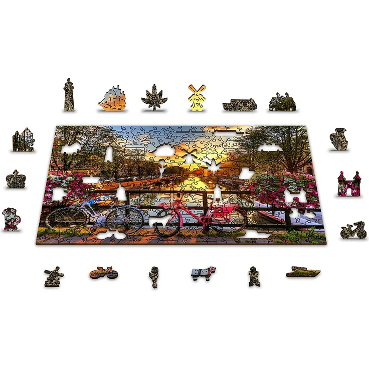 Holzpuzzle Fahrräder in Amsterdam 300 Teile - INV 502288