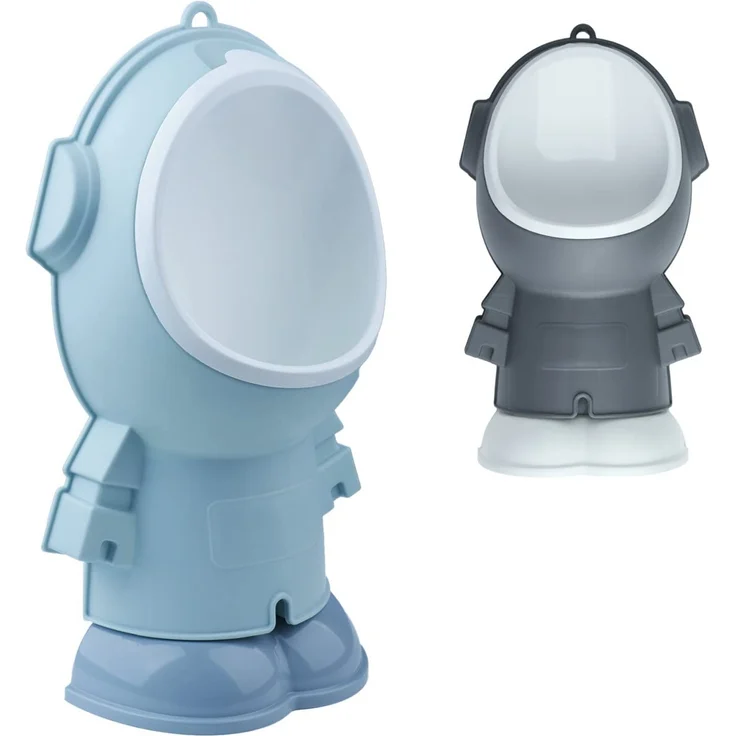 all Kids United® Kinder-Pissoir; Baby Übungs-Töpfchen; Urinal Toiletten-Trainer zum Üben - Höhenverstellbare Pinkel-Toilette für Jungs (Pissoir - Grau) – Bild 8
