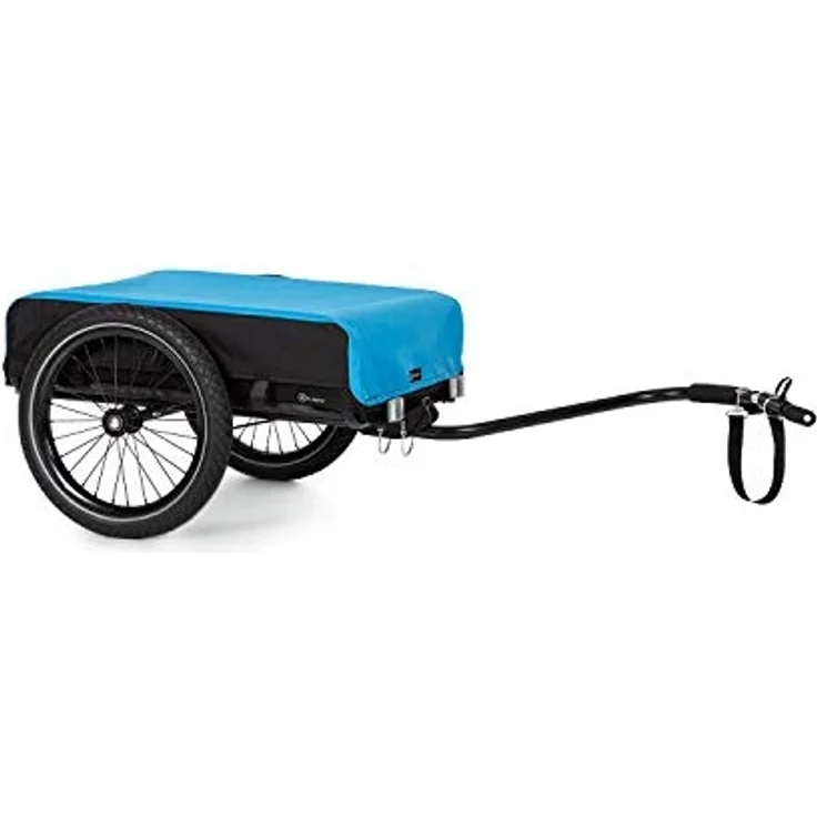 Companion Lastenanhänger 40kg / 50Ltr Fahrradanhänger Handwagen 16" Stahlrahmen schwarz/blau Schwarz – Bild 3