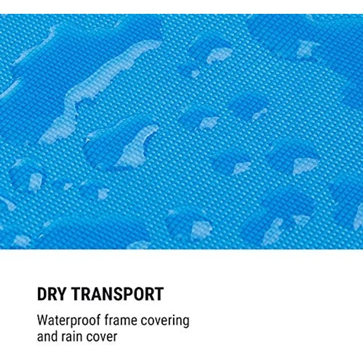 Companion Lastenanhänger 40kg / 50Ltr Fahrradanhänger Handwagen 16" Stahlrahmen schwarz/blau Schwarz – Bild 8