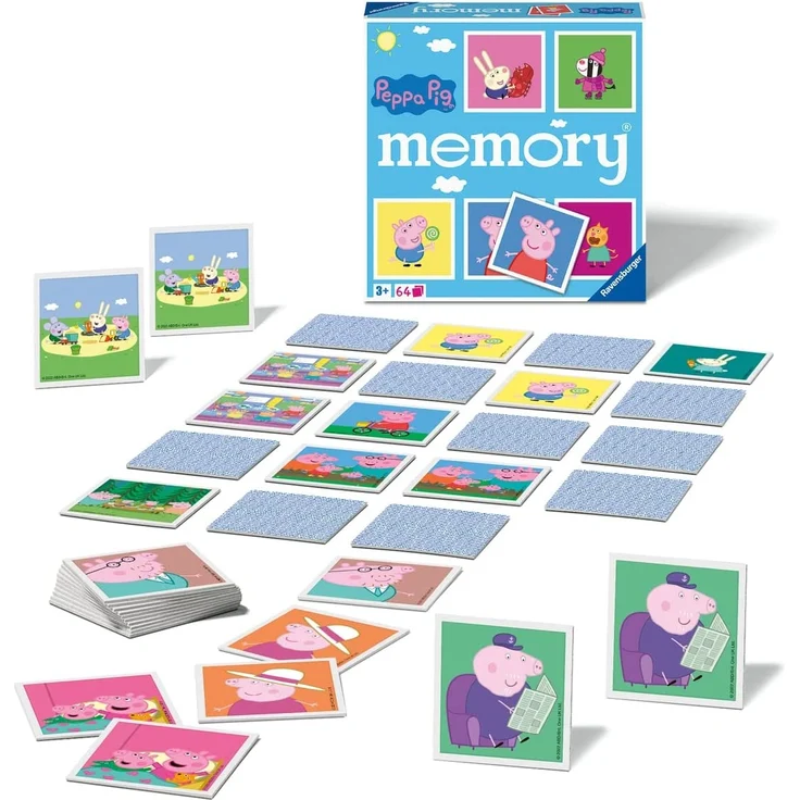 Ravensburger - 20886 - Peppa Pig memory®, der Spieleklassiker für alle Fans der TV-Serie Peppa Pig, Merkspiel für 2-8 Spieler ab 3 Jahren - Preisvergleich – Bild 1