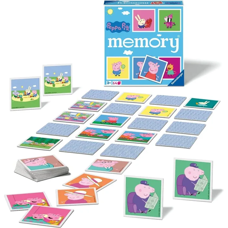 Ravensburger - 20886 - Peppa Pig memory®, der Spieleklassiker für alle Fans der TV-Serie Peppa Pig, Merkspiel für 2-8 Spieler ab 3 Jahren - Preisvergleich