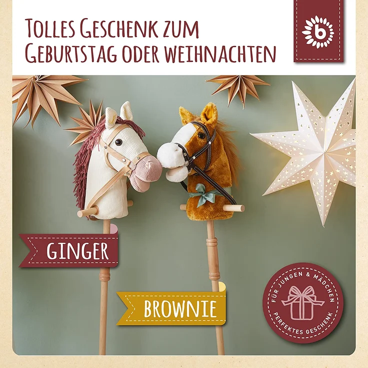 Steckenpferd, "Ginger", 100 cm, von Bieco – Bild 6
