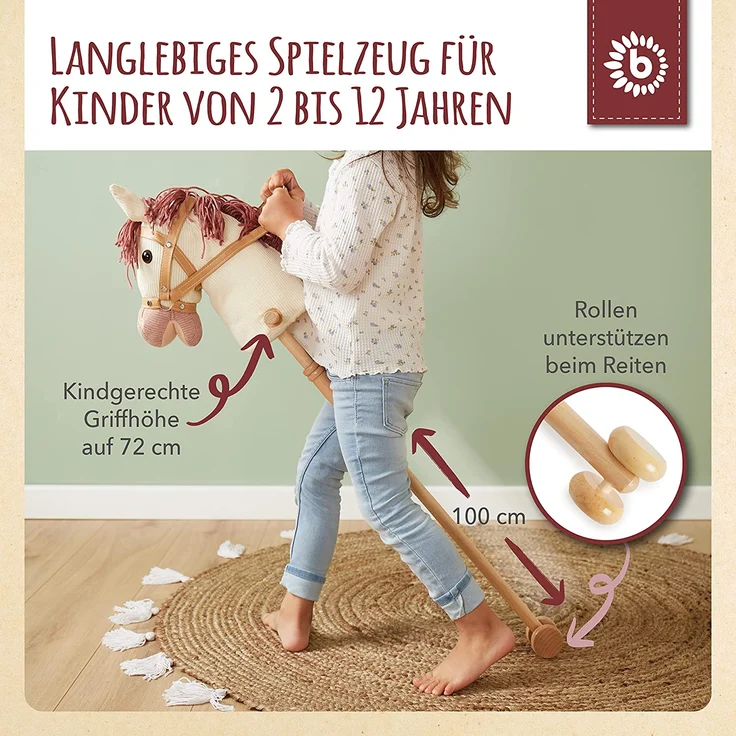 Steckenpferd, "Ginger", 100 cm, von Bieco – Bild 4