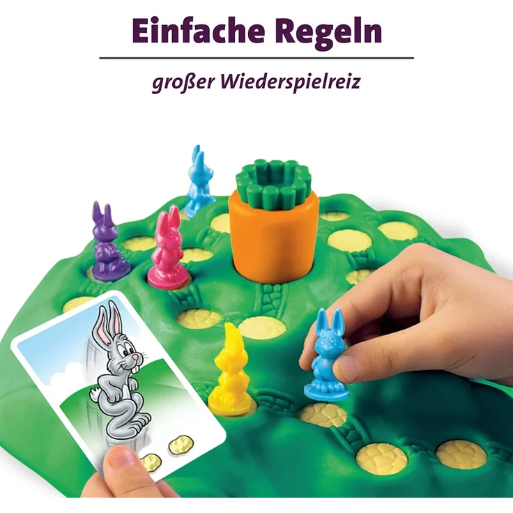 Ravensburger 21556 - Lotti Karotti, Brettspiel für Kinder ab 4 Jahren, Familienspiel für Kinder und Erwachsene, Kinderspiel-Klassiker für 2-4 Spieler – Bild 5