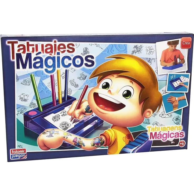 Bastelspiel Tatuajes Magicos Falomir Blau