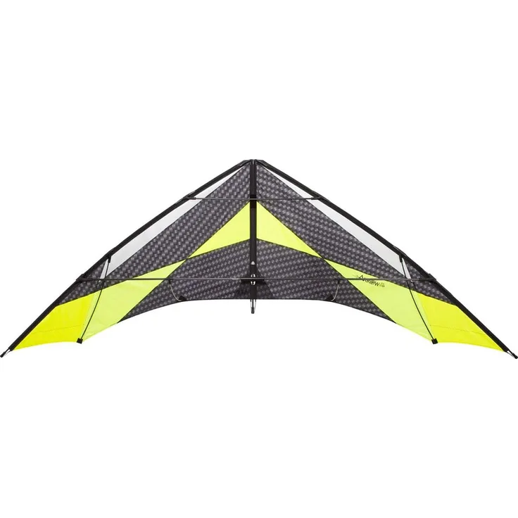 Lenkdrachen Arrow XL270 cm Ripstop/Carbon gelb/schwarz