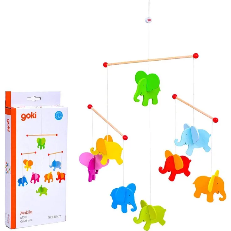 Mobile Elefanten: 40 x 45 cm, Holz, per Stück