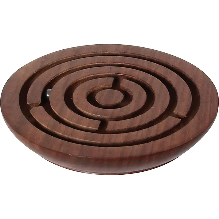 Holzlabyrinth exklusives Geduldspiel aus Palisander