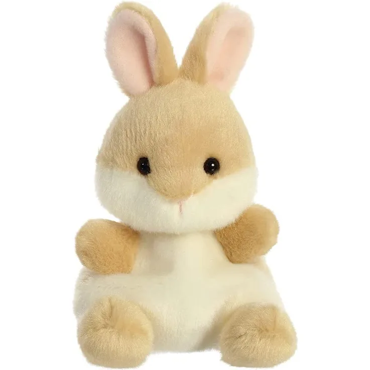 Aurora 61243 - Palm Pals Hase Ella, beige/braun, Plüschtier, 13 cm