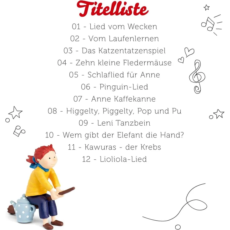tonies® Hörfigur - Anne Kaffeekanne - 12 Lieder zum Singen Spielen und Tanzen – Bild 4