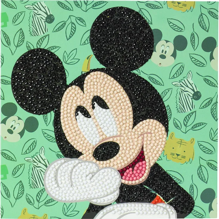 Mickey Maus - Crystal Art - Kristallkarte