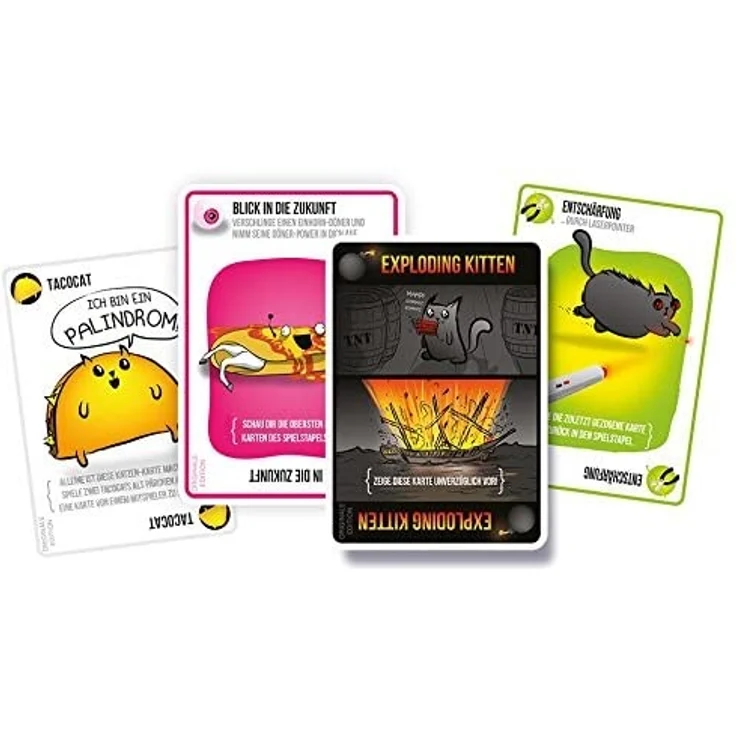 Asmodee Exploding Kittens, Grundspiel, Partyspiel, Kartenspiel, Deutsch – Bild 5