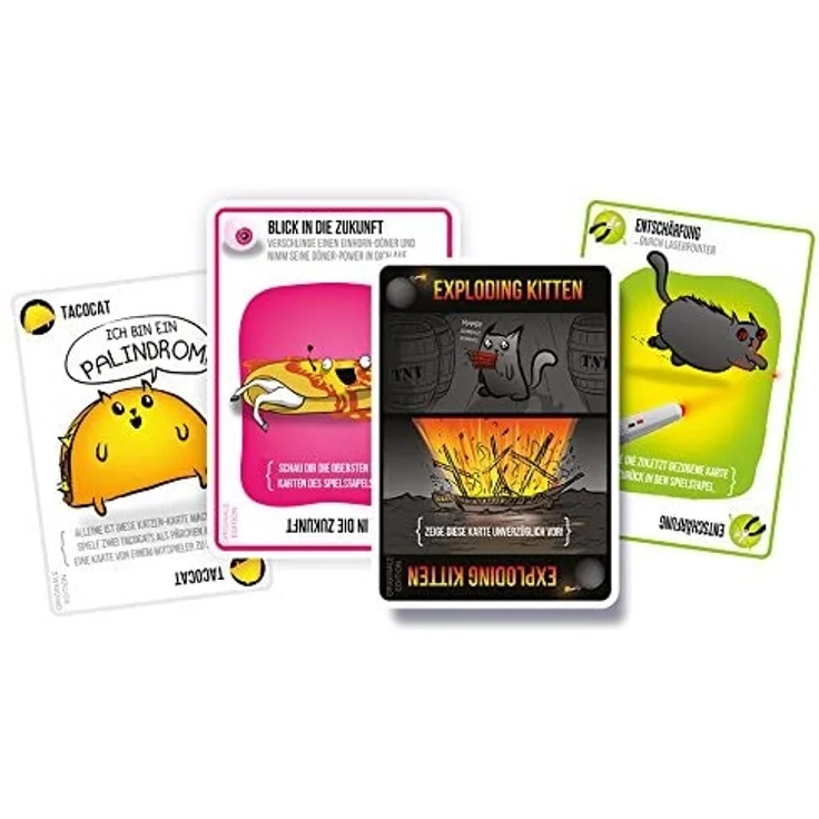 Asmodee Exploding Kittens, Grundspiel, Partyspiel, Kartenspiel, Deutsch – Bild 3