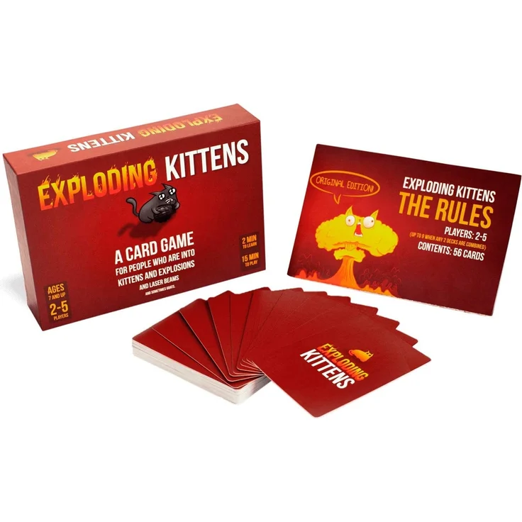 Asmodee Exploding Kittens, Grundspiel, Partyspiel, Kartenspiel, Deutsch – Bild 4
