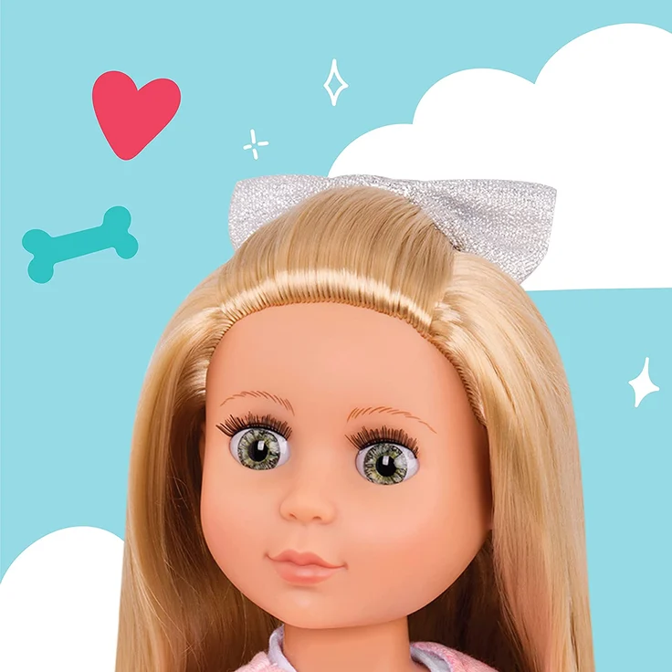 Glitter Girls Puppe Fifer – Bewegliche 36cm Puppe mit Kleidung, Zubehör und langen Haaren zum frisieren - Spielzeug ab 3 Jahren (8 Teile) – Bild 2