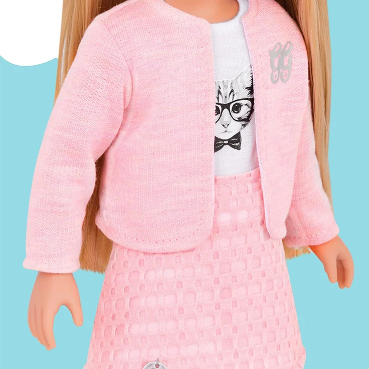 Glitter Girls Puppe Fifer – Bewegliche 36cm Puppe mit Kleidung, Zubehör und langen Haaren zum frisieren - Spielzeug ab 3 Jahren (8 Teile) – Bild 3