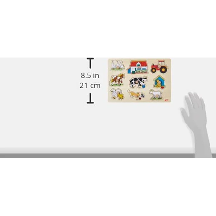 Goki 57908 Steckpuzzle Bauernhof I - Preisvergleich – Bild 4