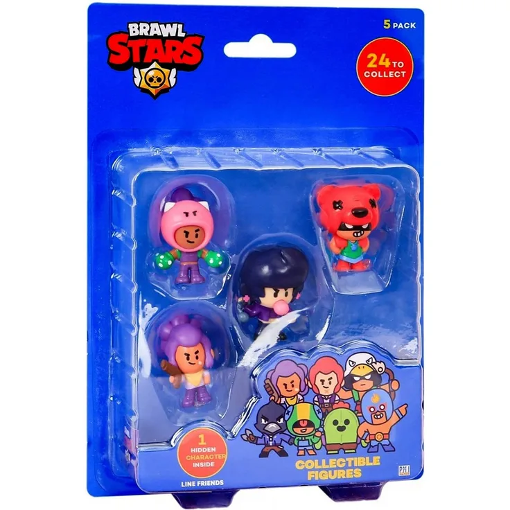 Brawl Stars Figure 5 pack blister S1, 1x Set, zufällige Auswahl