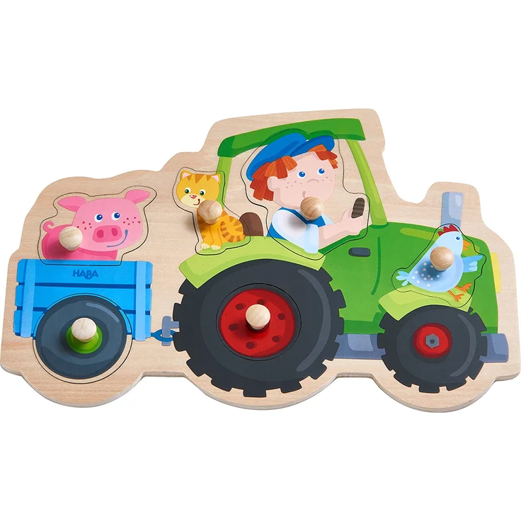 HABA Greifpuzzle Lustige Traktorfahrt – Bild 1