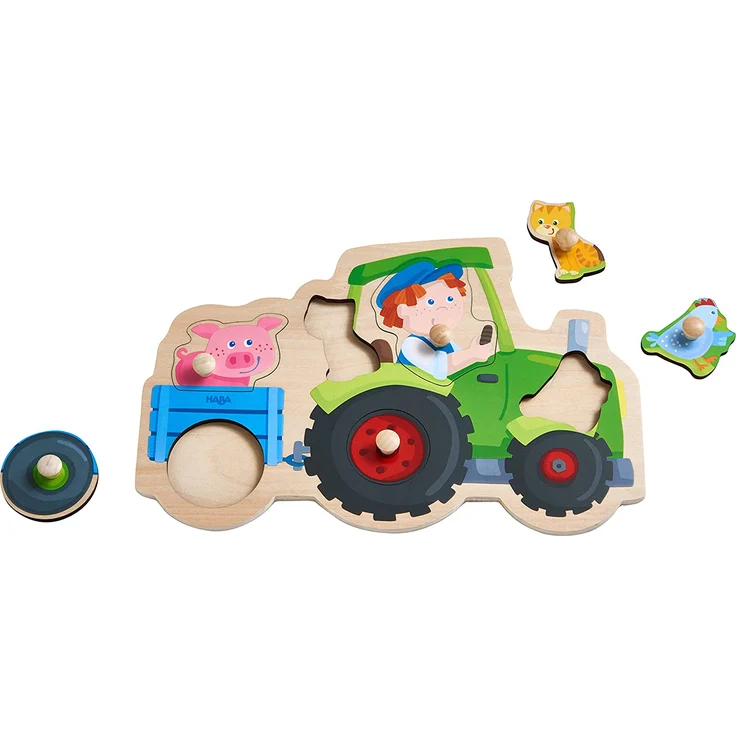 HABA Greifpuzzle Lustige Traktorfahrt – Bild 2