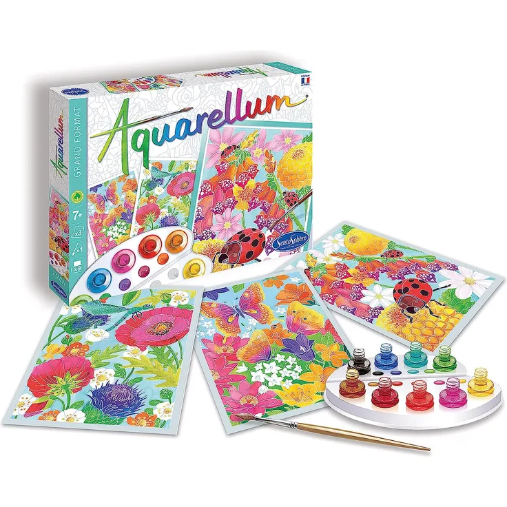 Sentosphere 3906391 Aquarellum GM Blumen, Malset
