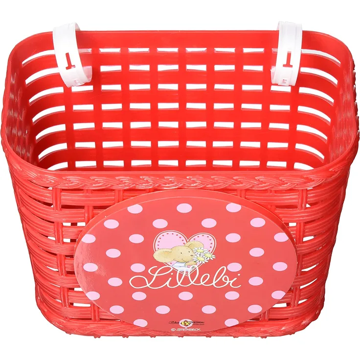 Lenkerkorb Lillebi Kunststoff, Motiv rot, B180xH140xT100mm